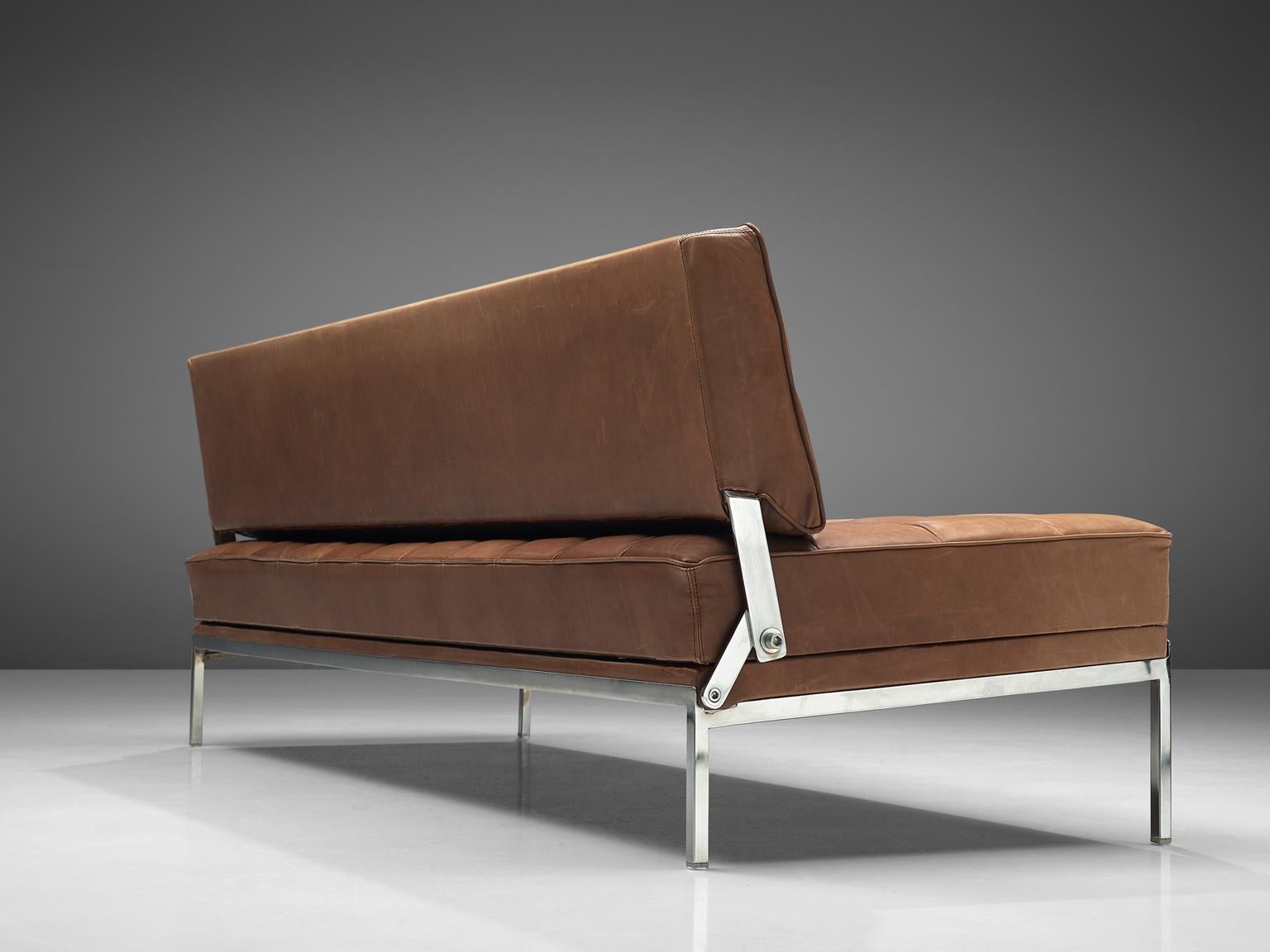 Austrian Johannes Spalt 'Constanze' Sofa in Taupe Leather