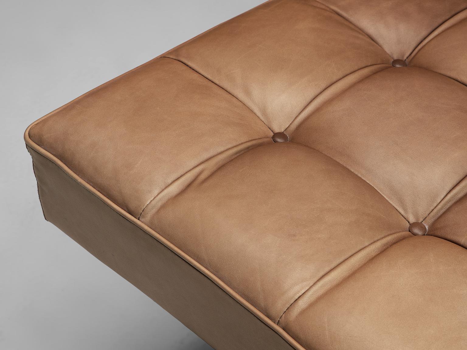Johannes Spalt 'Constanze' Sofa in Taupe Leather 1