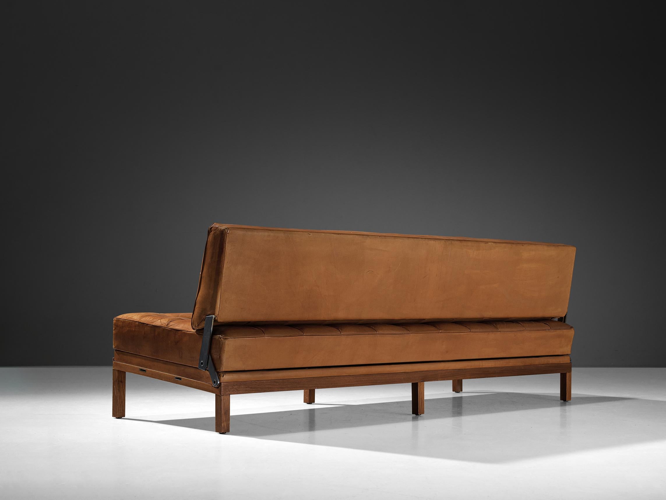 Sofa oder Tagesbett „Constanze“ von Johannes Spalt (Leder) im Angebot