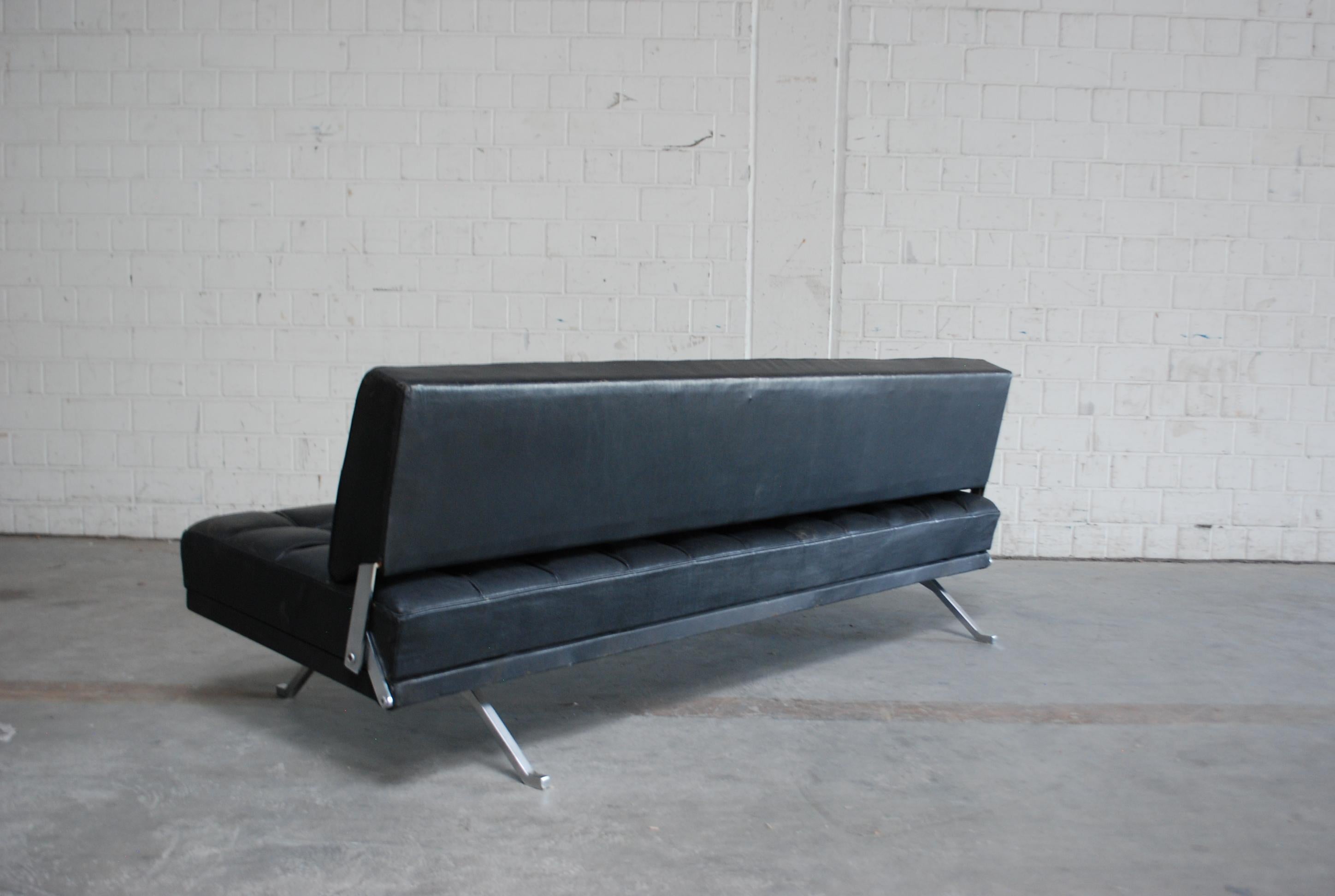 Johannes Spalt Daybed Leather Sofa Constanze by Wittmann 8