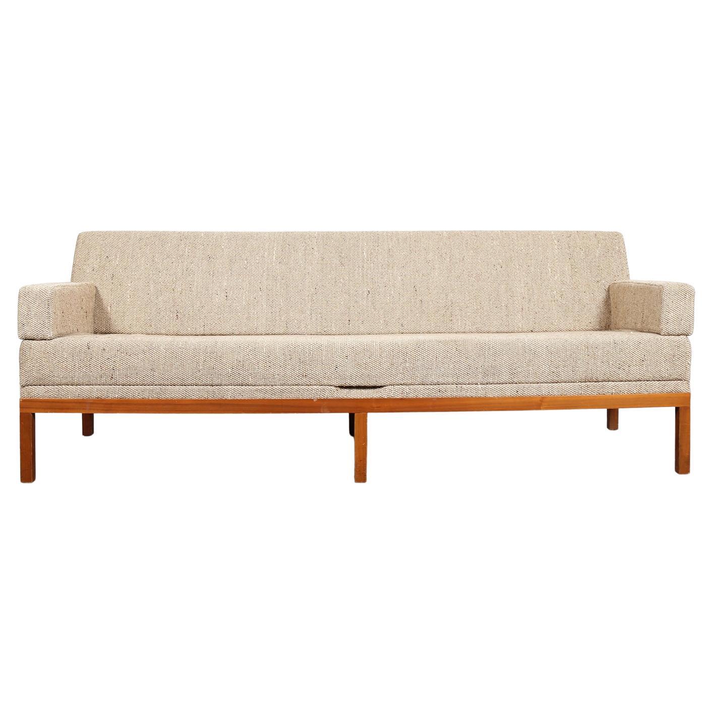 Johannes Spalt Daybed Sofa "Constanze" Wittmann 1960s Swiss Design Teak Wool