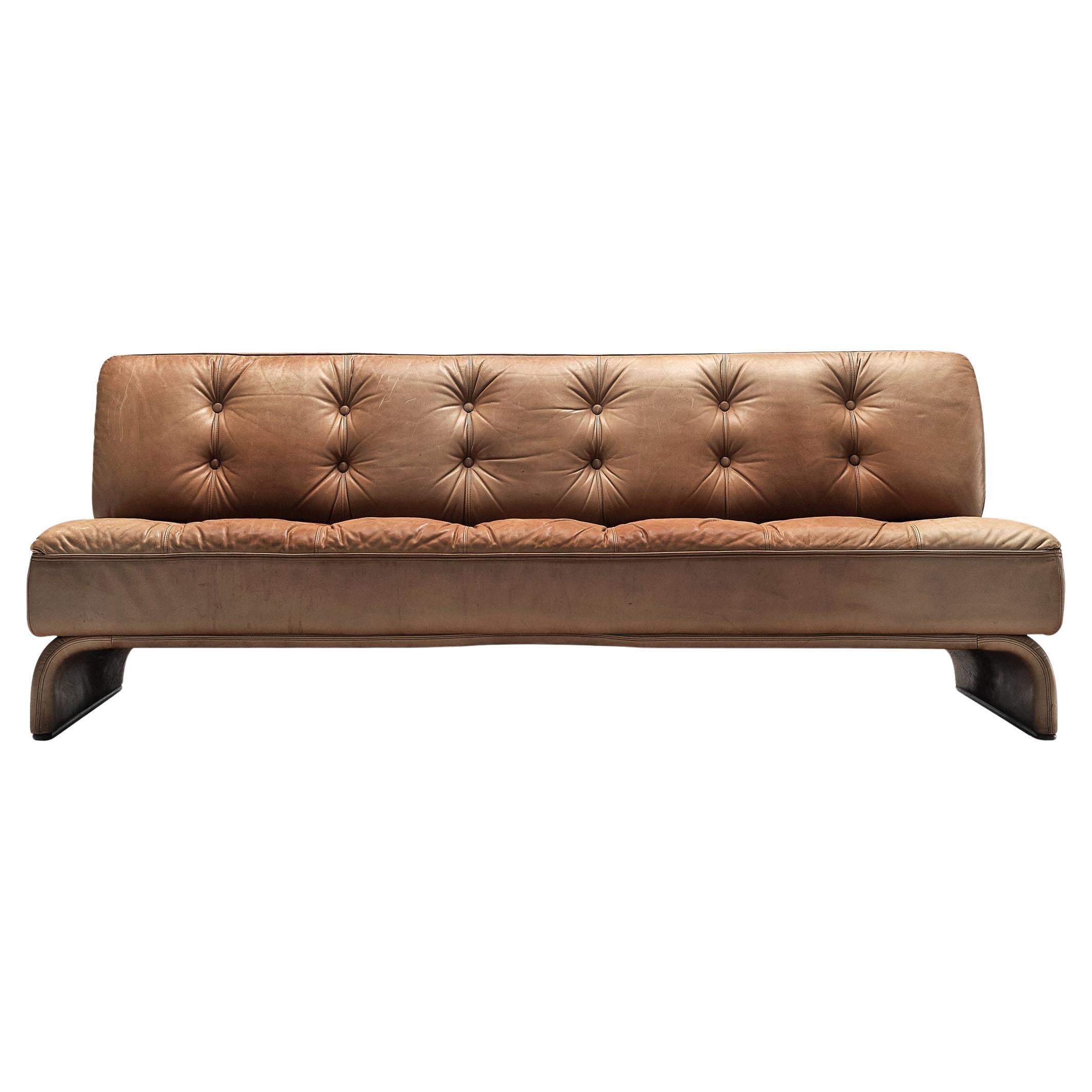Johannes Spalt for Wittmann 'Constanze' Sofa in Cognac Leather