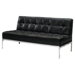 Johannes Spalt for Wittmann Sofa in Black Leather