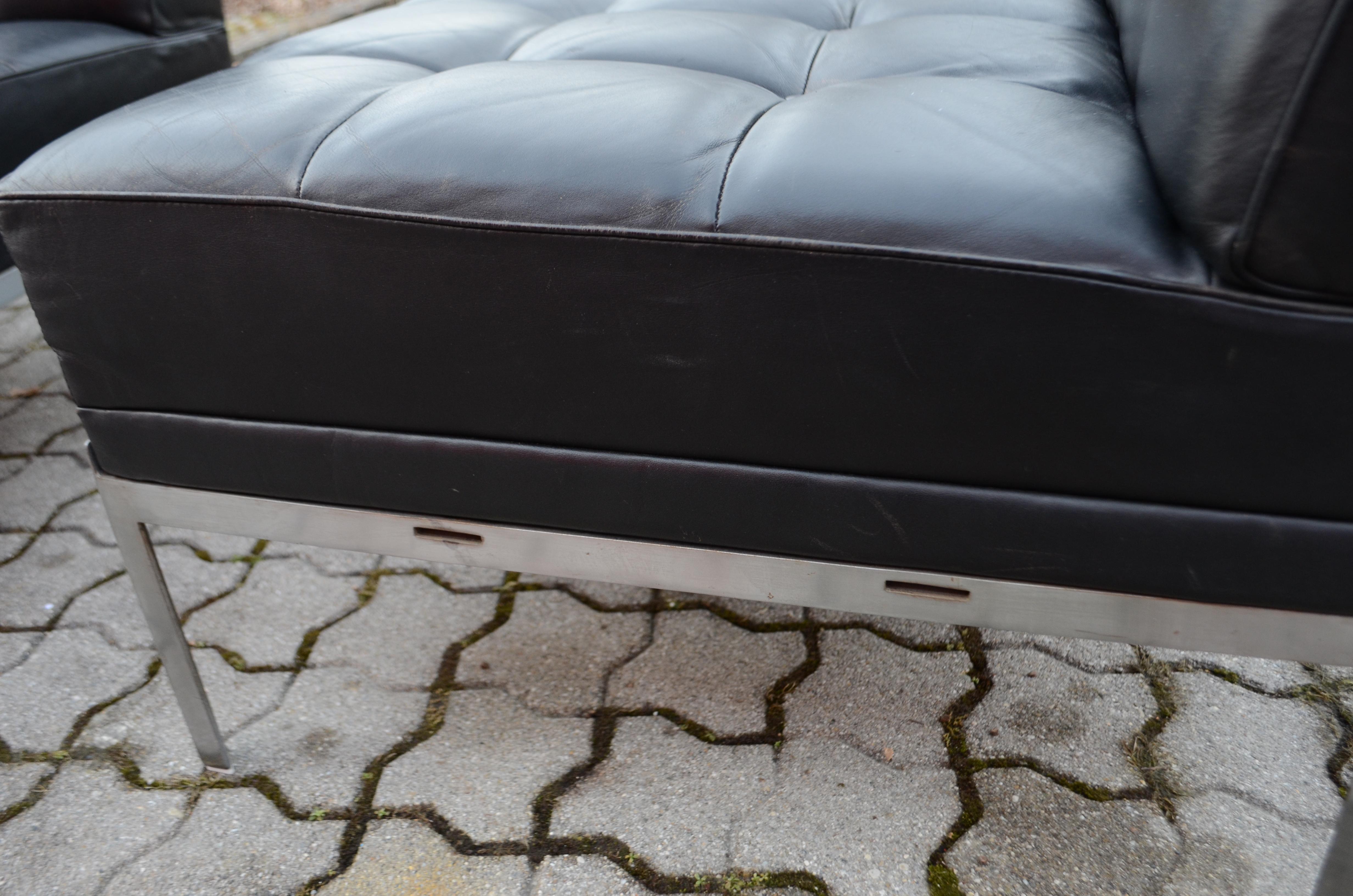 Johannes Spalt Sessel Easy Lounge Chair Constanze aus Leder von Wittmann 2er-Set im Angebot 3