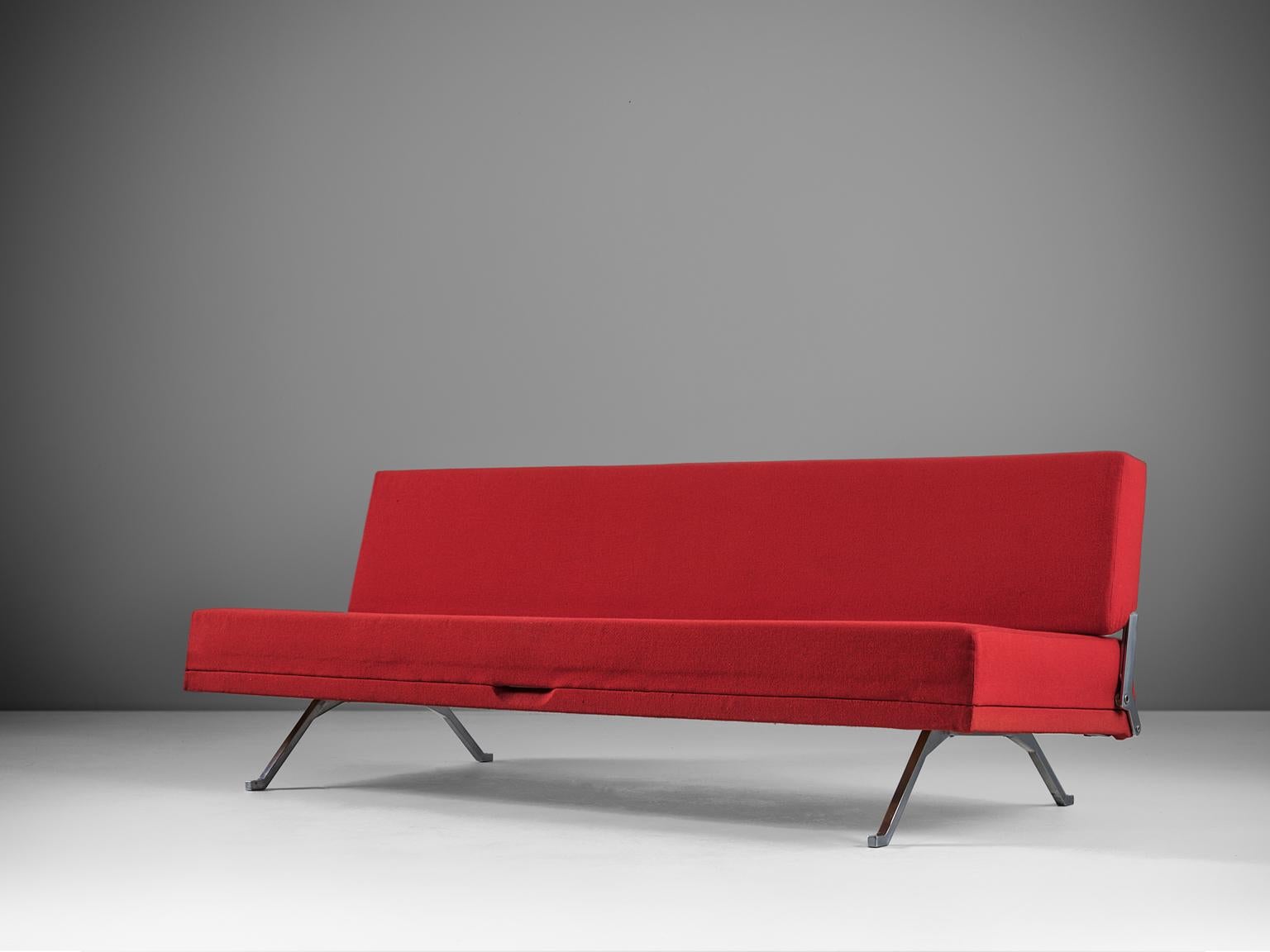 Mid-Century Modern Johannes Spalt Red 'Constanze' Sofa
