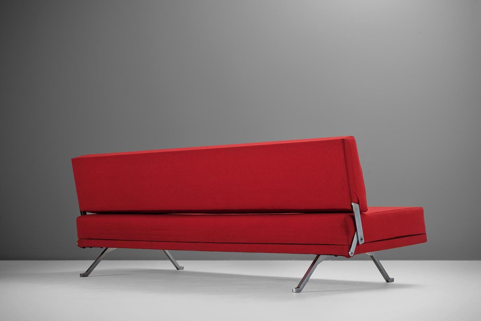 Austrian Johannes Spalt Red 'Constanze' Sofa