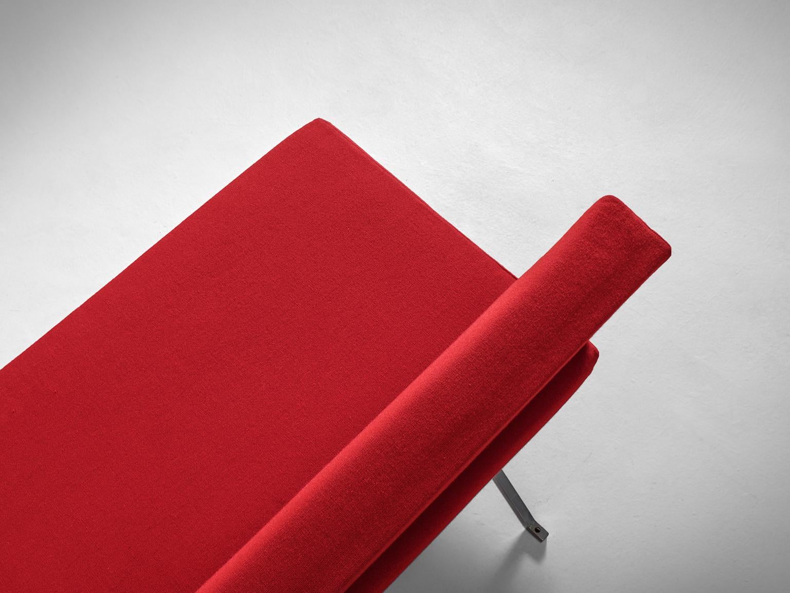 Fabric Johannes Spalt Red 'Constanze' Sofa