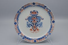 Johannes van Lockhorst, Delft polychrome plate - early 18th century