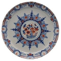 Johannes van Lockhorst, Delft polychrome plate - early 18th century