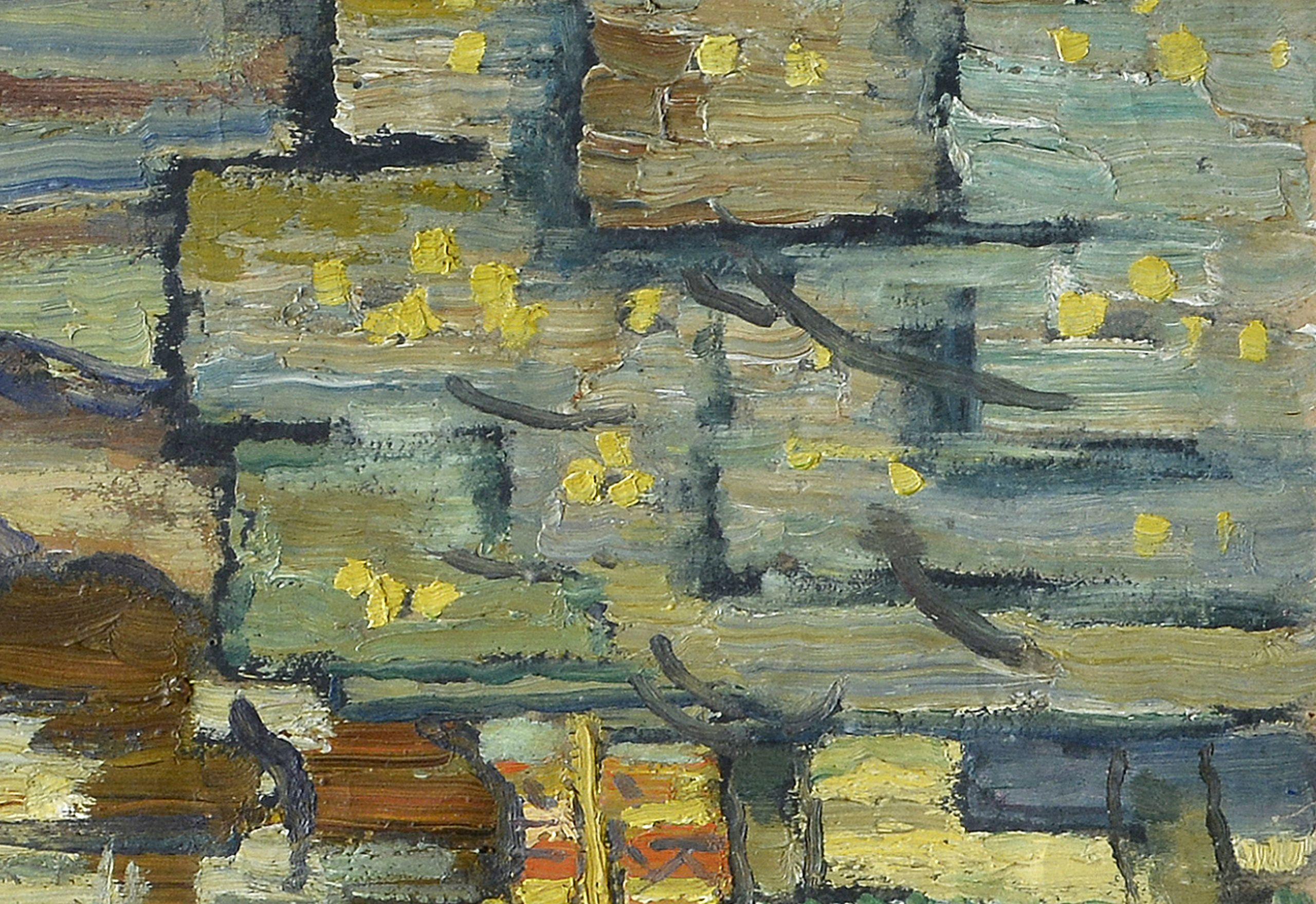 Arlberg-Brücke. 1930, оil auf Karton, 30x36,5 cm
