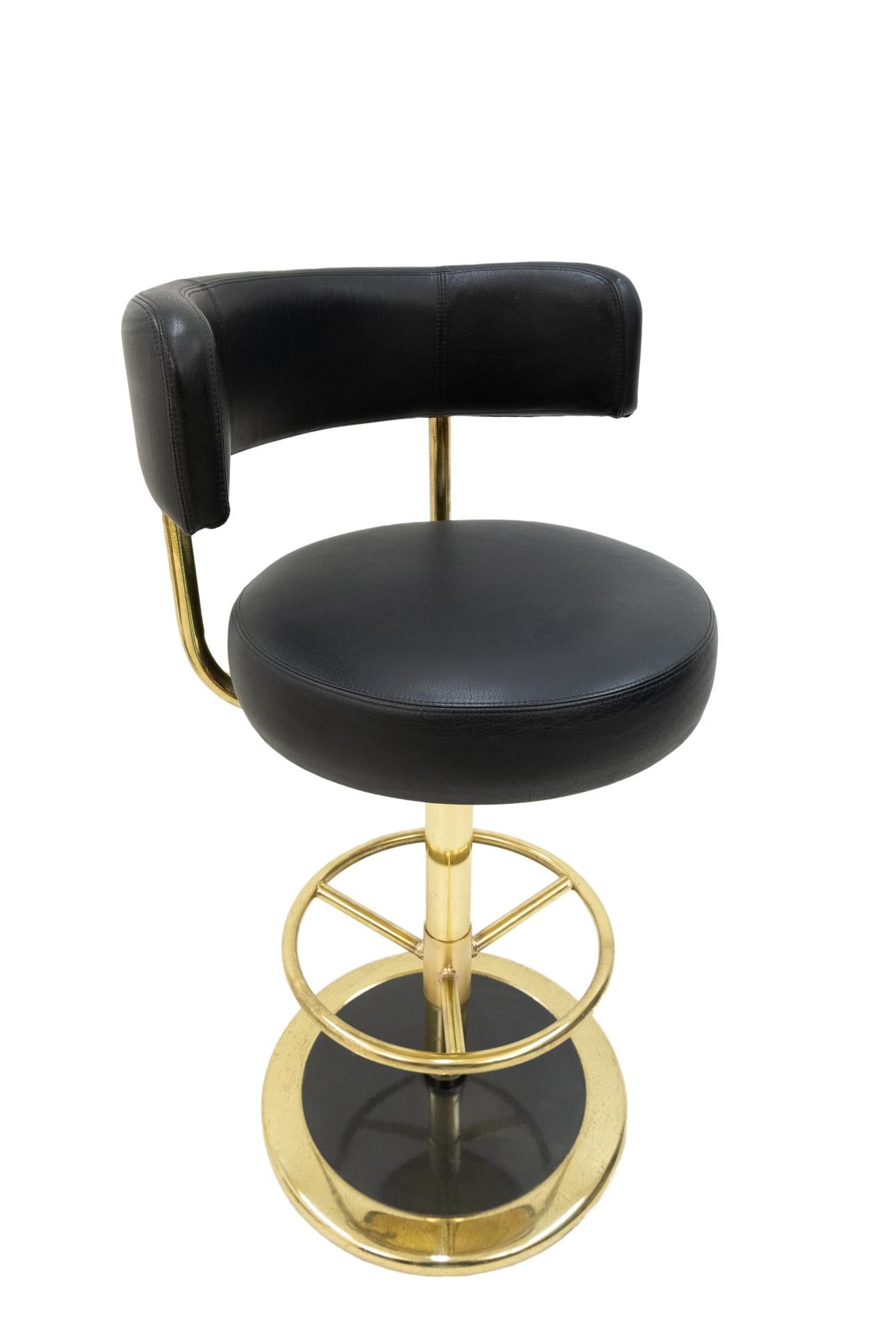 Johansen Design Jupiter Brass Bar Stool 1