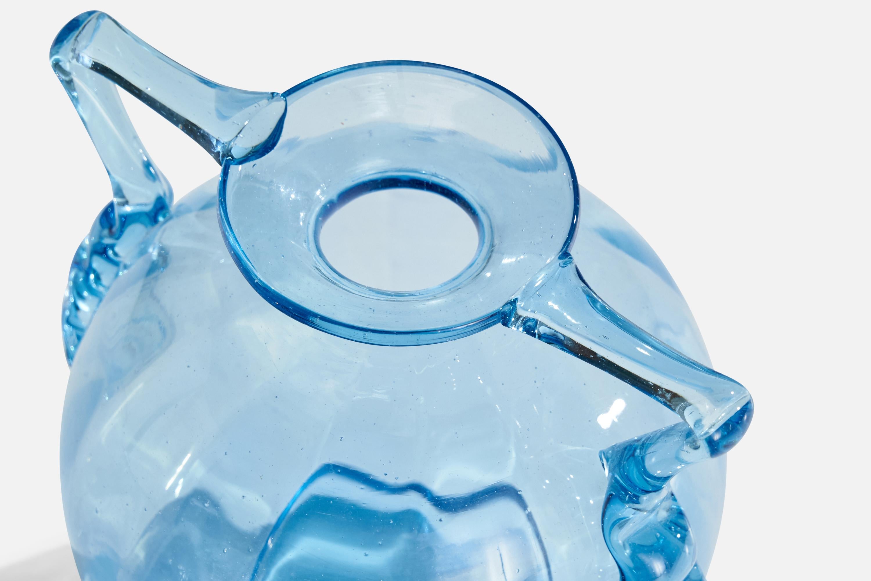 Vase de Johansfors Glasbruk, verre soufflé, Suède, années 1940 Bon état - En vente à High Point, NC