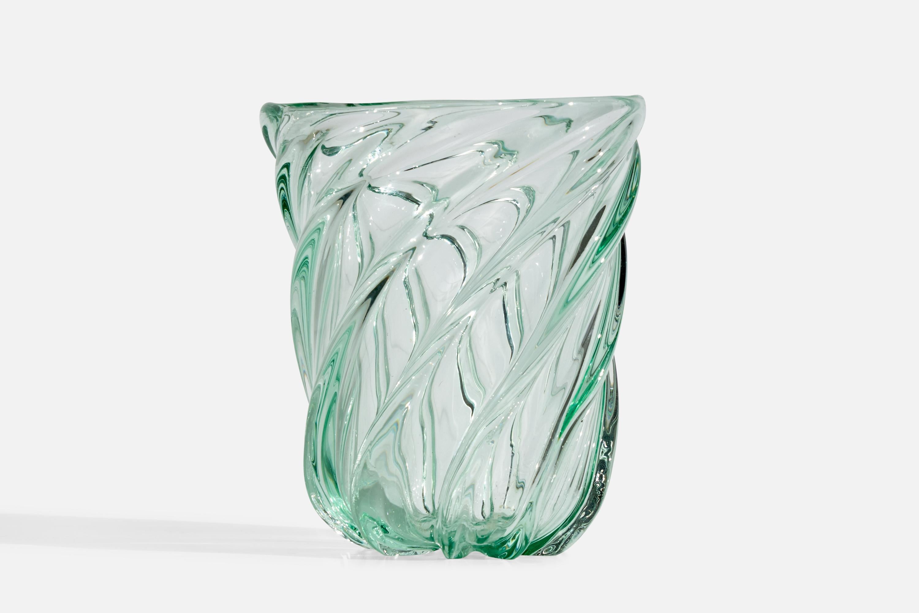 Svedese Johansfors Glasbruk, Vaso, Vetro, Svezia, anni '1930 in vendita