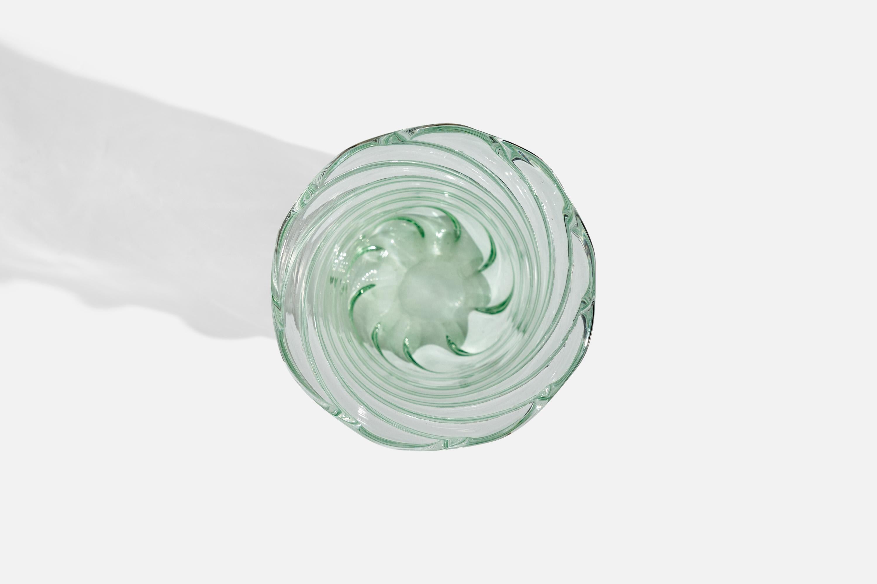 Svedese Johansfors Glasbruk, Vaso, Vetro, Svezia, anni '1930 in vendita