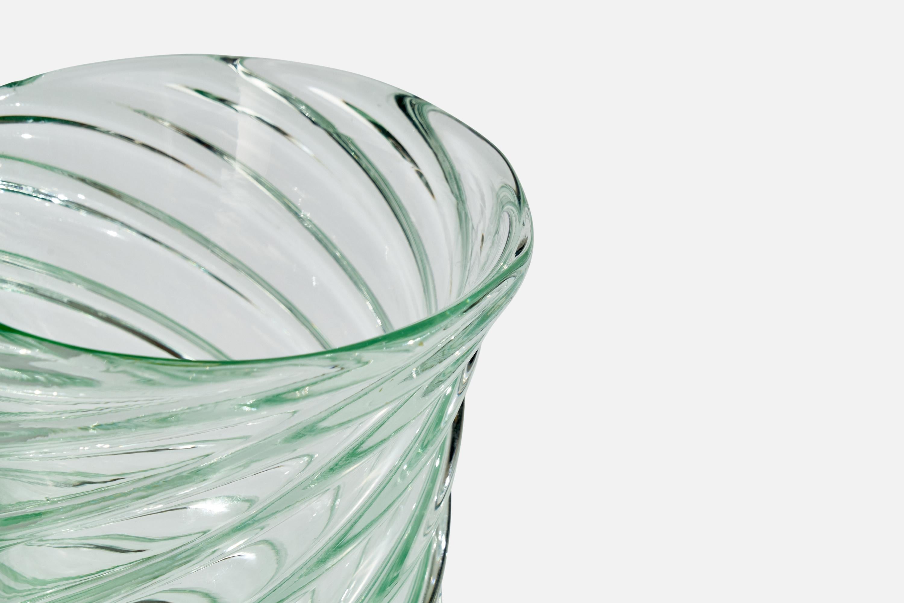 Johansfors Glasbruk, Vaso, Vetro, Svezia, anni '1930 In condizioni buone in vendita a High Point, NC