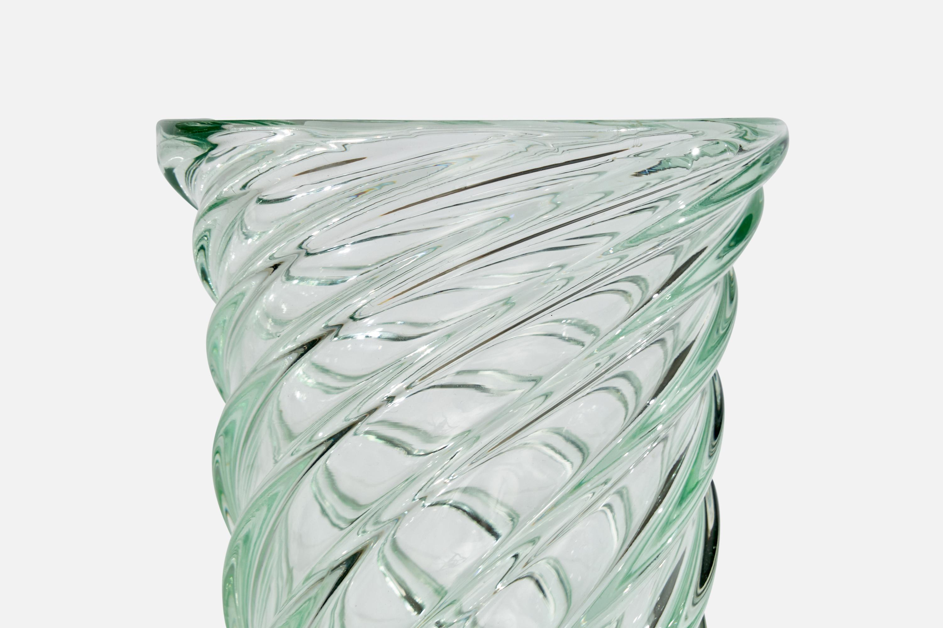 Metà XX secolo Johansfors Glasbruk, Vaso, Vetro, Svezia, anni '1930 in vendita