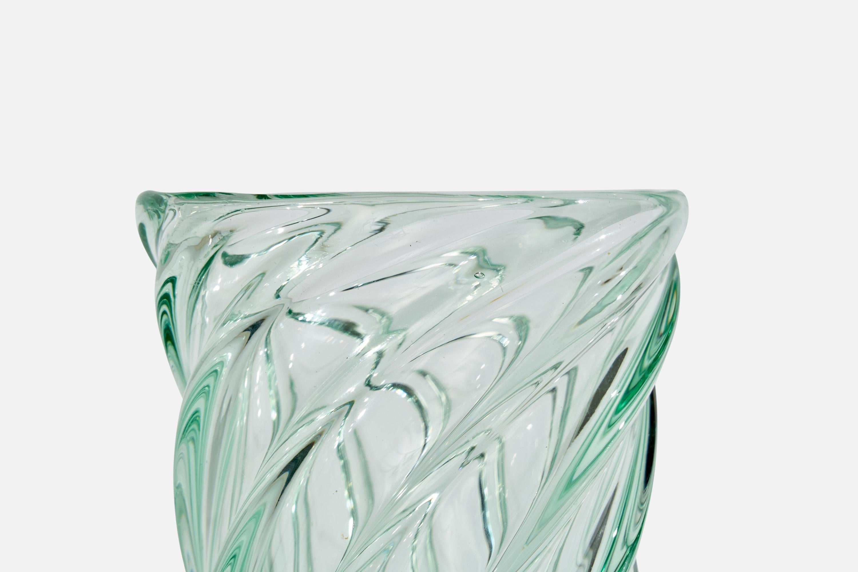 Johansfors Glasbruk, Vaso, Vetro, Svezia, anni '1930 in vendita 1