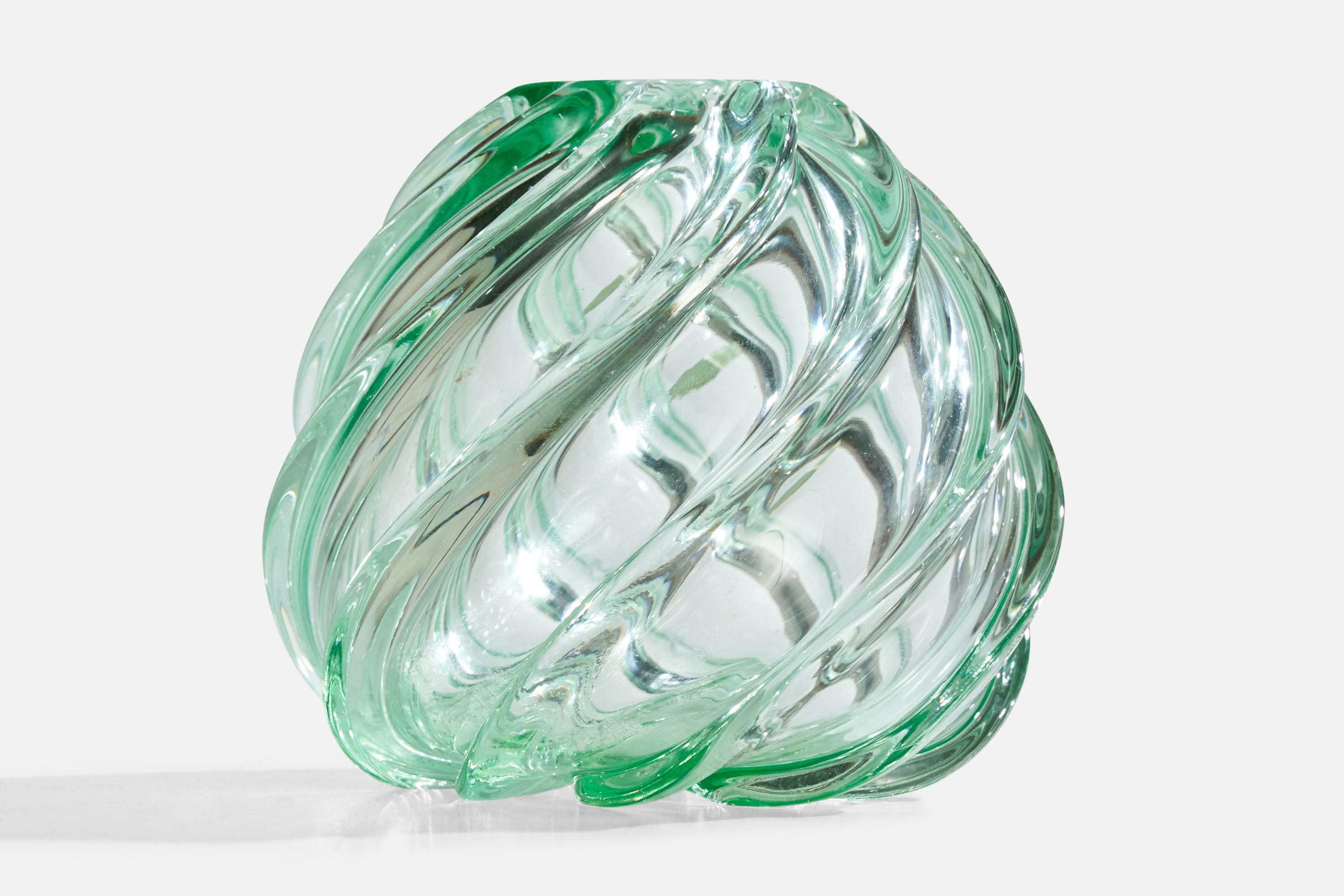 Svedese Johansfors Glasbruk, Vaso, Vetro, Svezia, anni '1940 in vendita