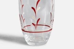 Johansfors Glasbruk, Vase, Painted Glass, Sweden, 1960s