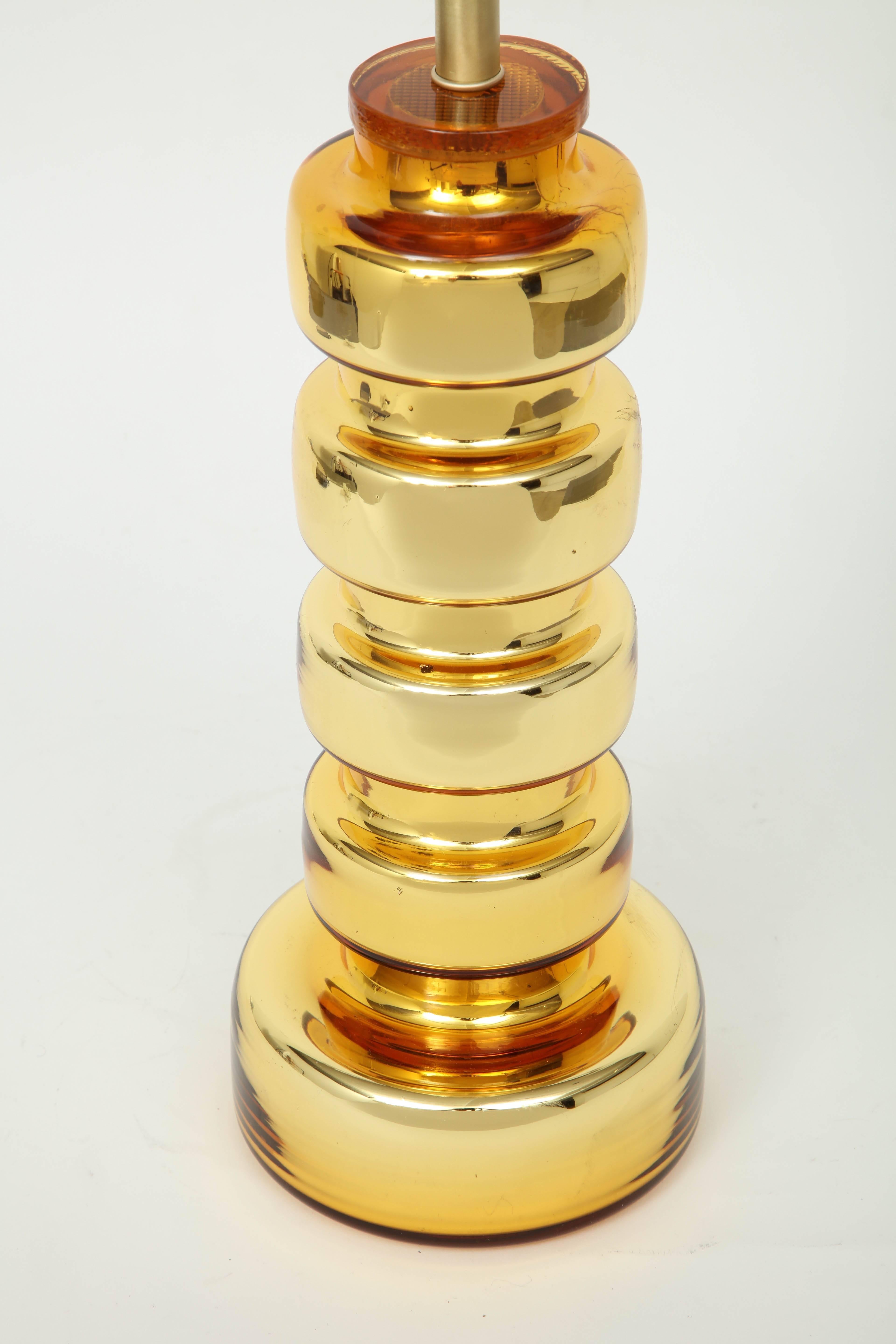 Johansfors Lampen aus Goldglas (Skandinavische Moderne) im Angebot