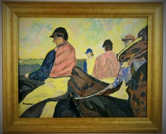 En las Carreras Pintura Ecuestre