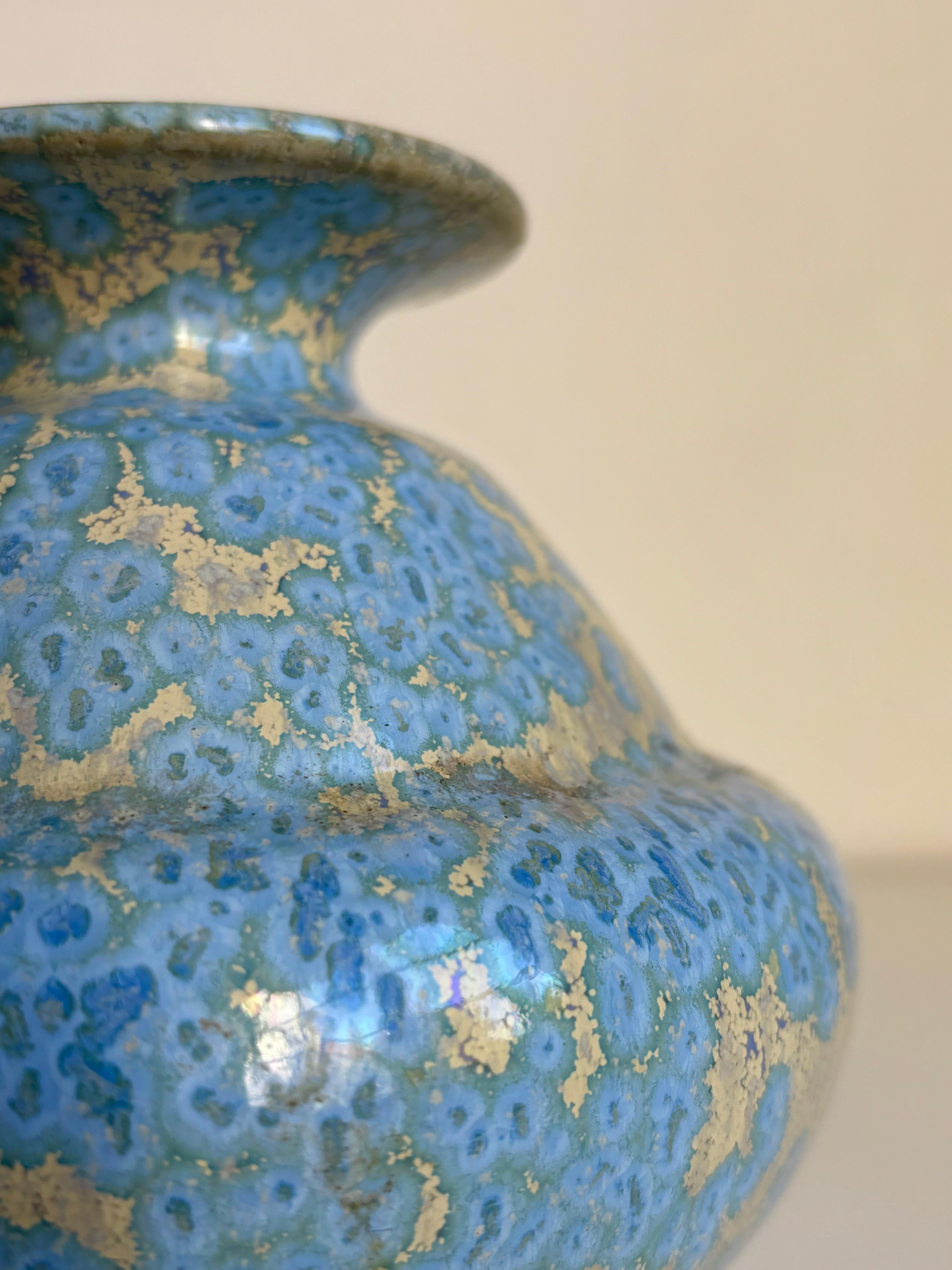 Vaso Johansson Höganäs blu oro maculato, 1967 In condizioni buone in vendita a Copenhagen, DK