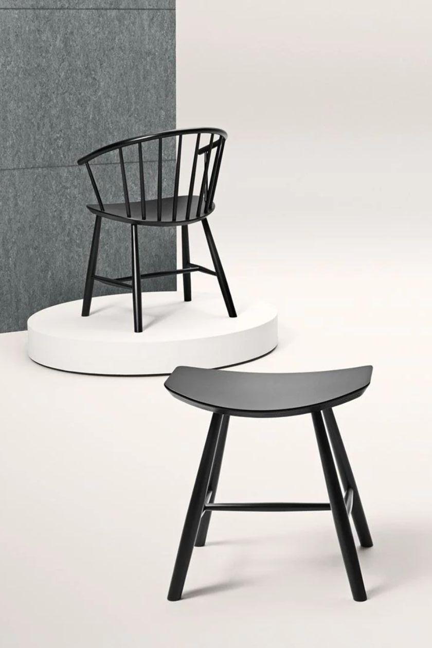 Johansson J63 Stool - Black Ash - by Ejvind A. Johansson for Fredericia In New Condition For Sale In Dubai, AE