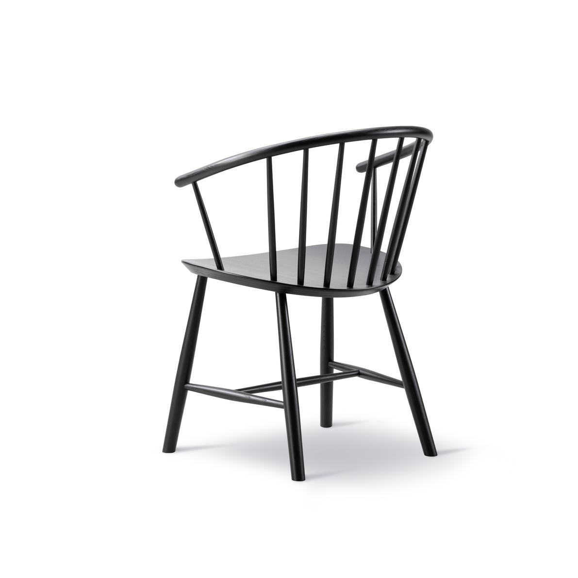 Contemporary Johansson J64 Chair - Black Ash - by Ejvind A. Johansson for Fredericia For Sale
