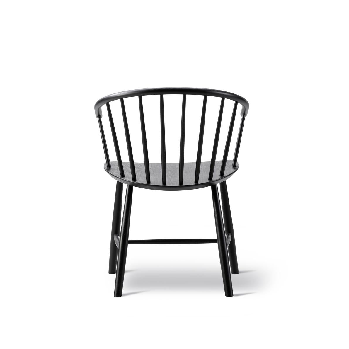 Johansson J64 Chair - Black Ash - by Ejvind A. Johansson for Fredericia For Sale 1