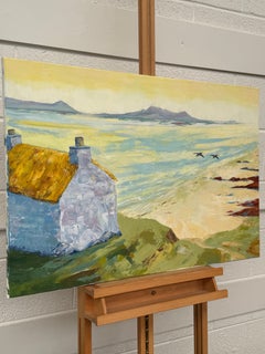 Beach Cottage on the Isle of Islay in Scotland - Mountain & Sea Landscape