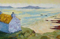Beach Cottage on the Isle of Islay in Scotland - Mountain & Sea Landscape