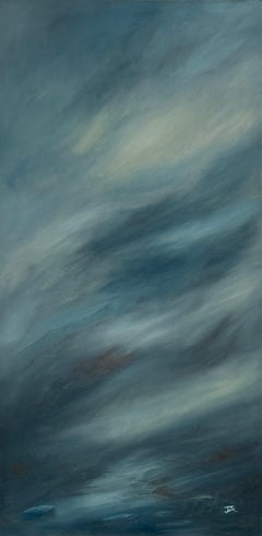 Cloudscape Painting of Cloud Formations in an English Sky by British Artist