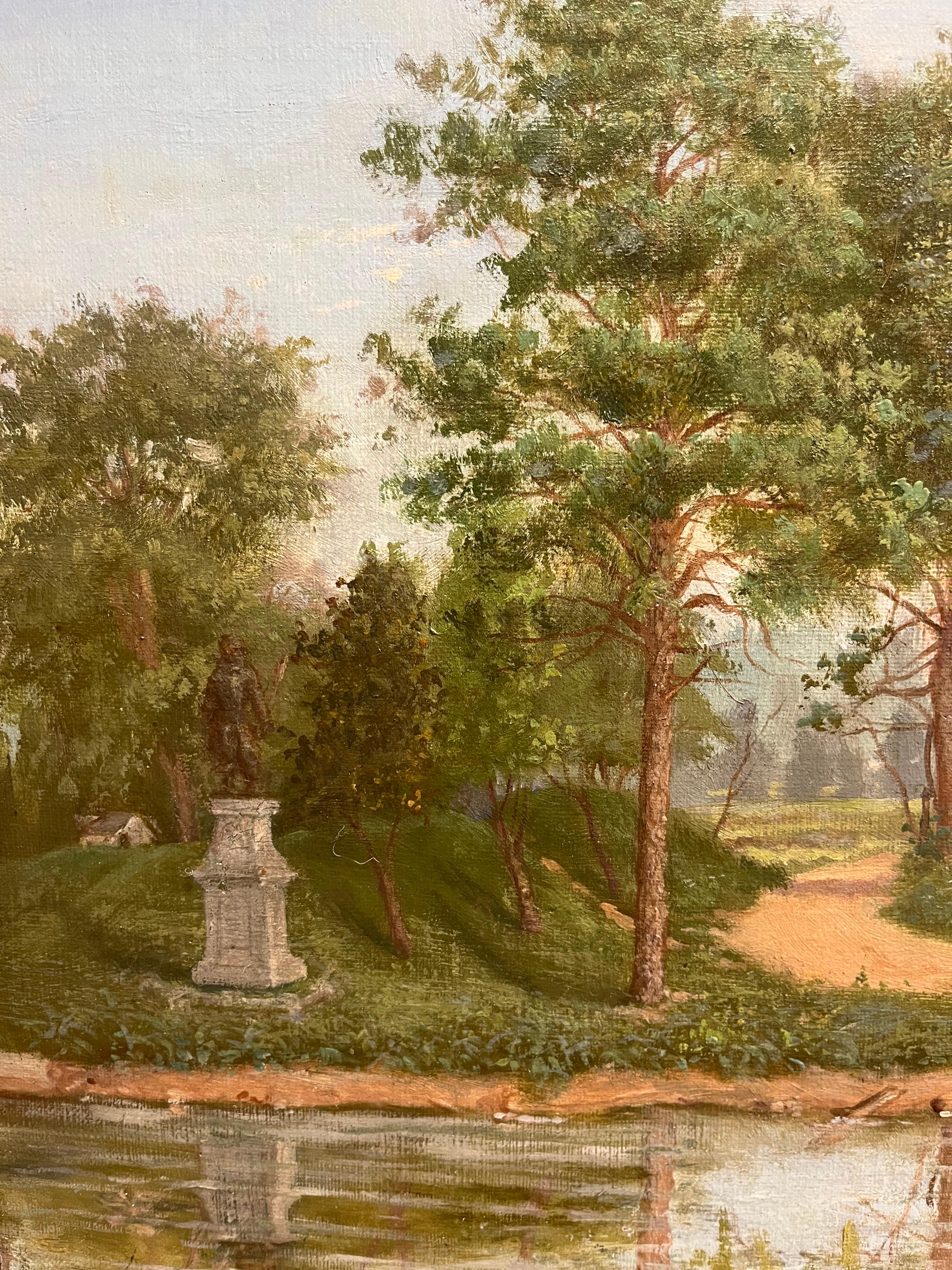 Jamestown, Virginia Paesaggio - Painting di John A Mooney
