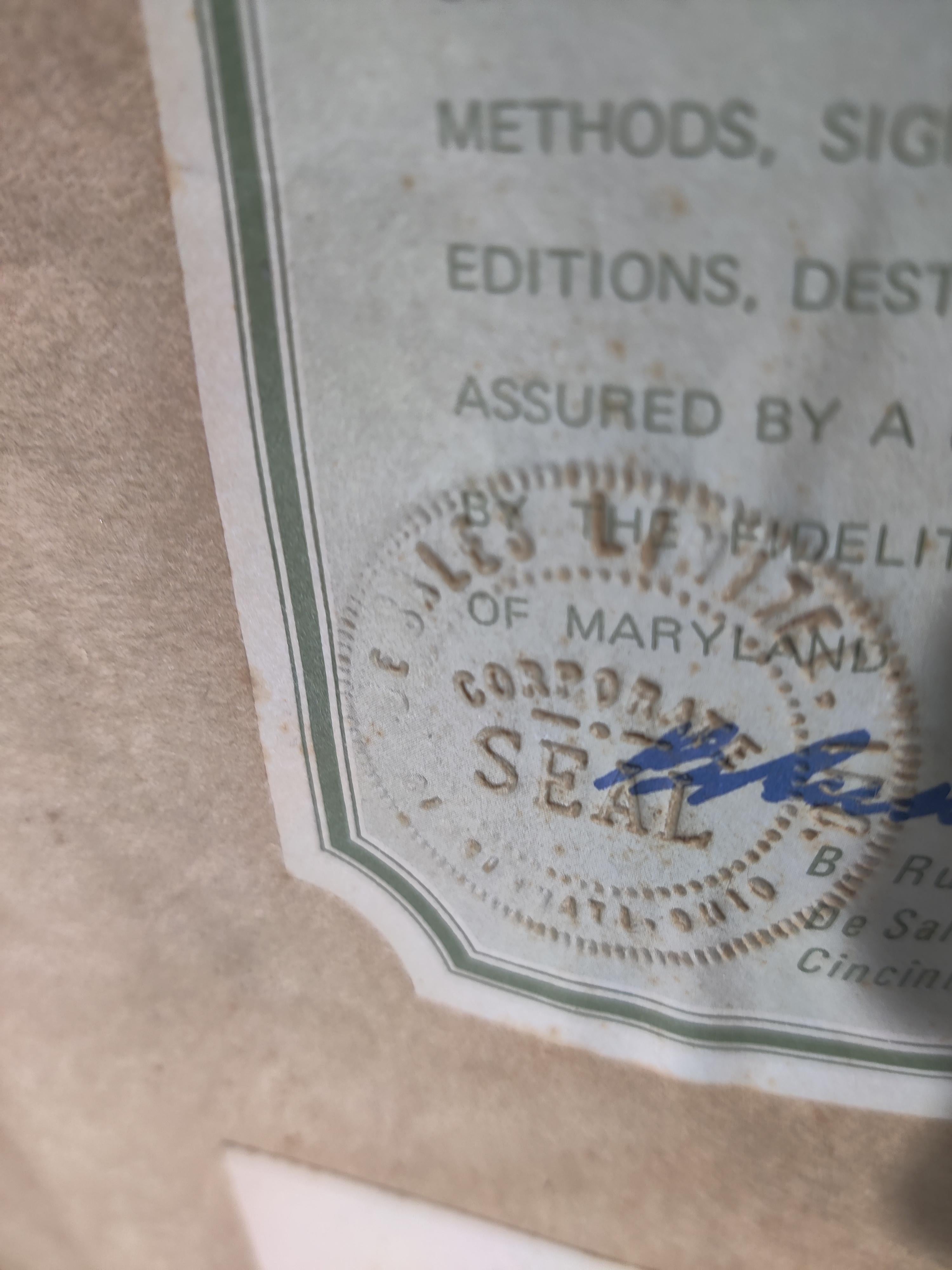 John A. Ruthven Firmado y Número de Cardenales en venta 6