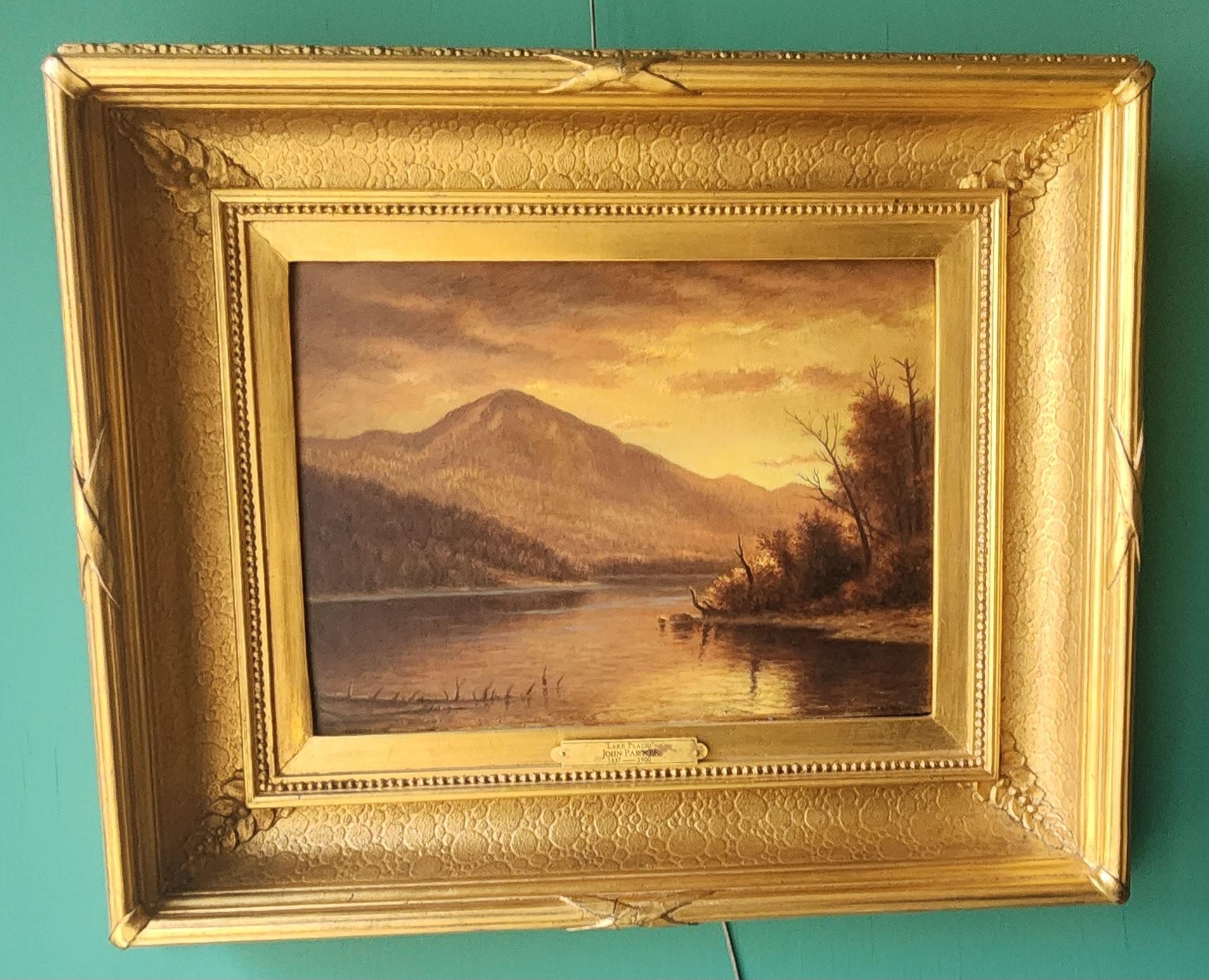 John Adam Parker Landscape Painting - Lake Placid, Whiteface Mountain 