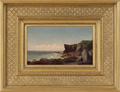 Boats along a Rocky Shore