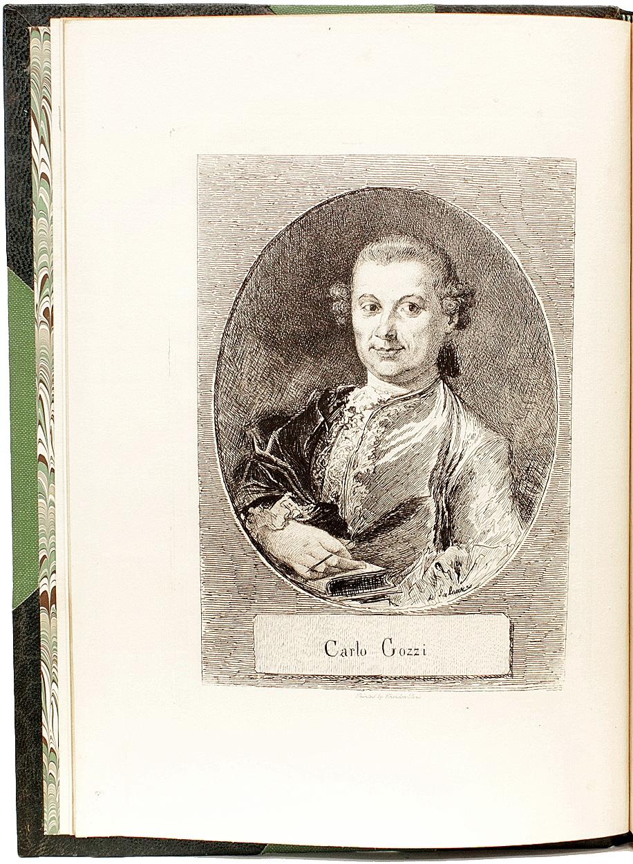British John Addington Symonds, the Memoirs of Count Carlo Gozzi, 1890, Leather Bound For Sale