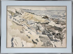 "Côte galloise à Ogmore" par la mer Aquarelle originale