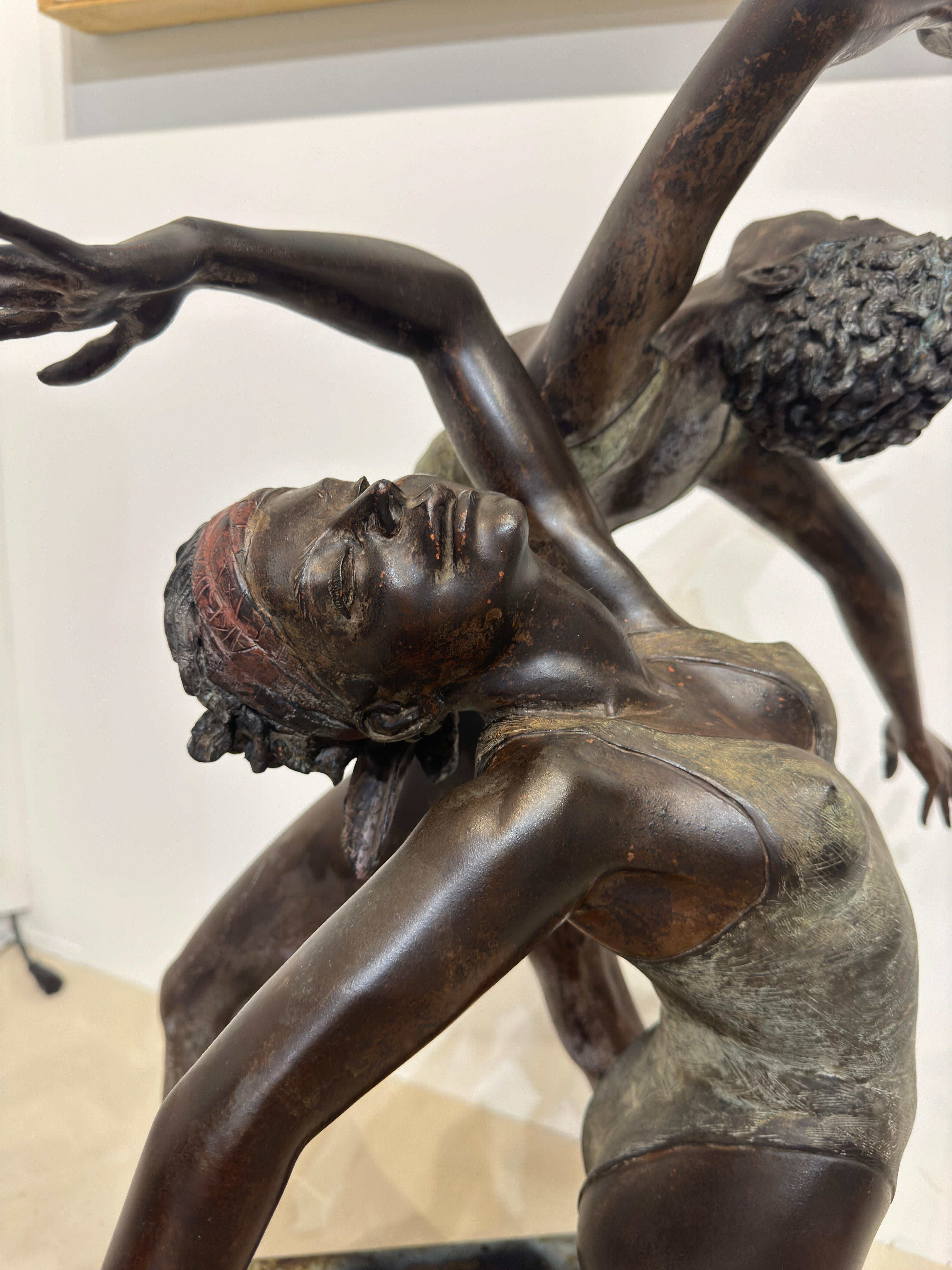 Two Dancers - Sculpture by John Ake