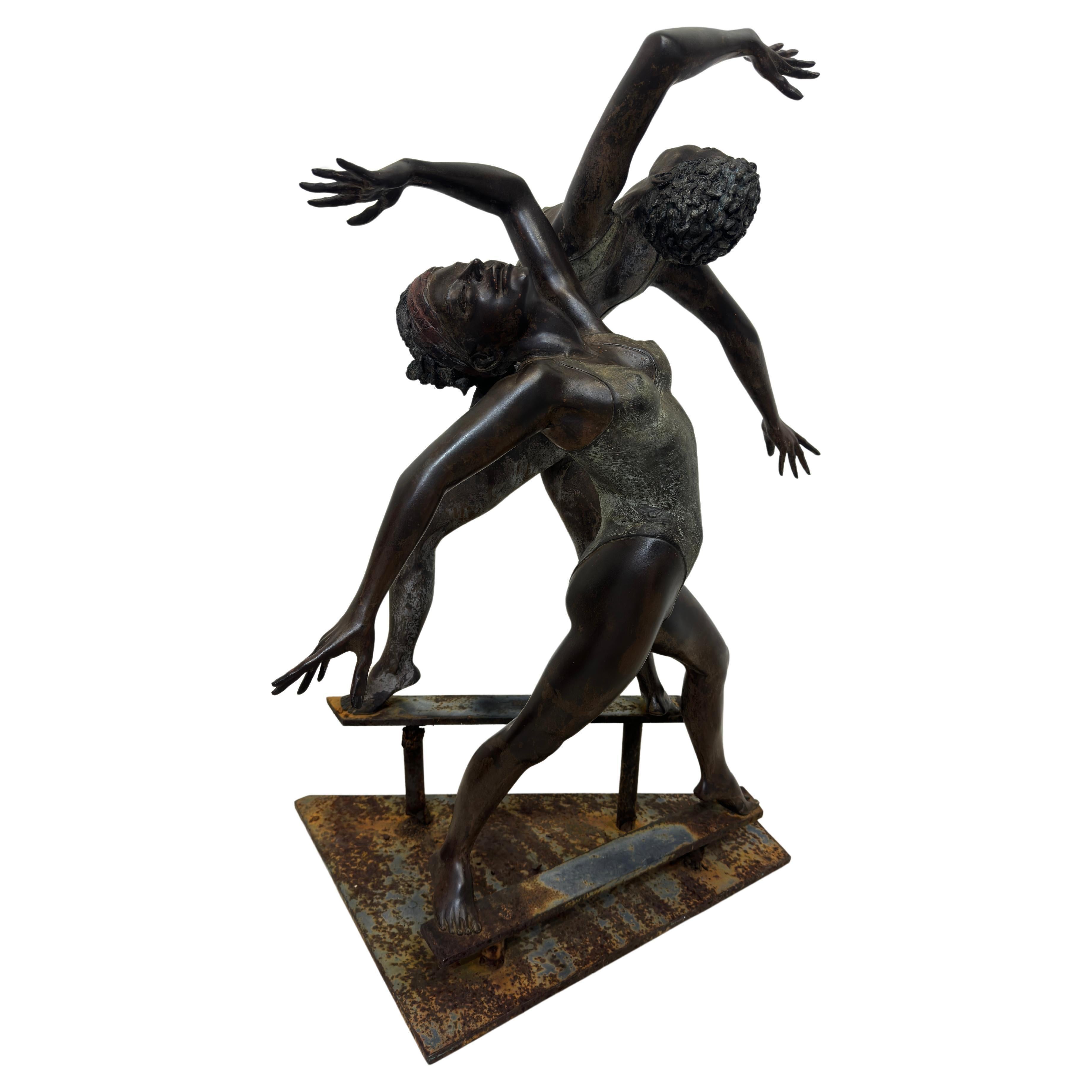 John Ake Figurative Sculpture - Two Dancers