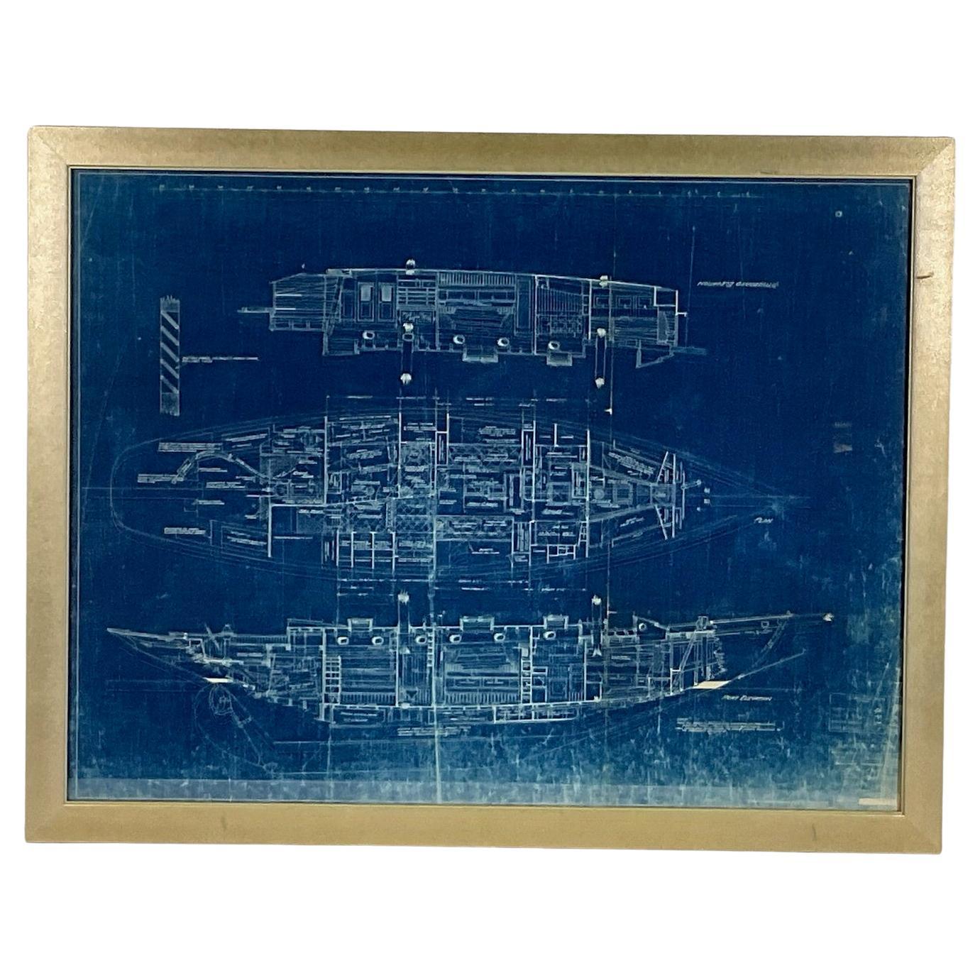 Blueprint du yacht John Alden en vente