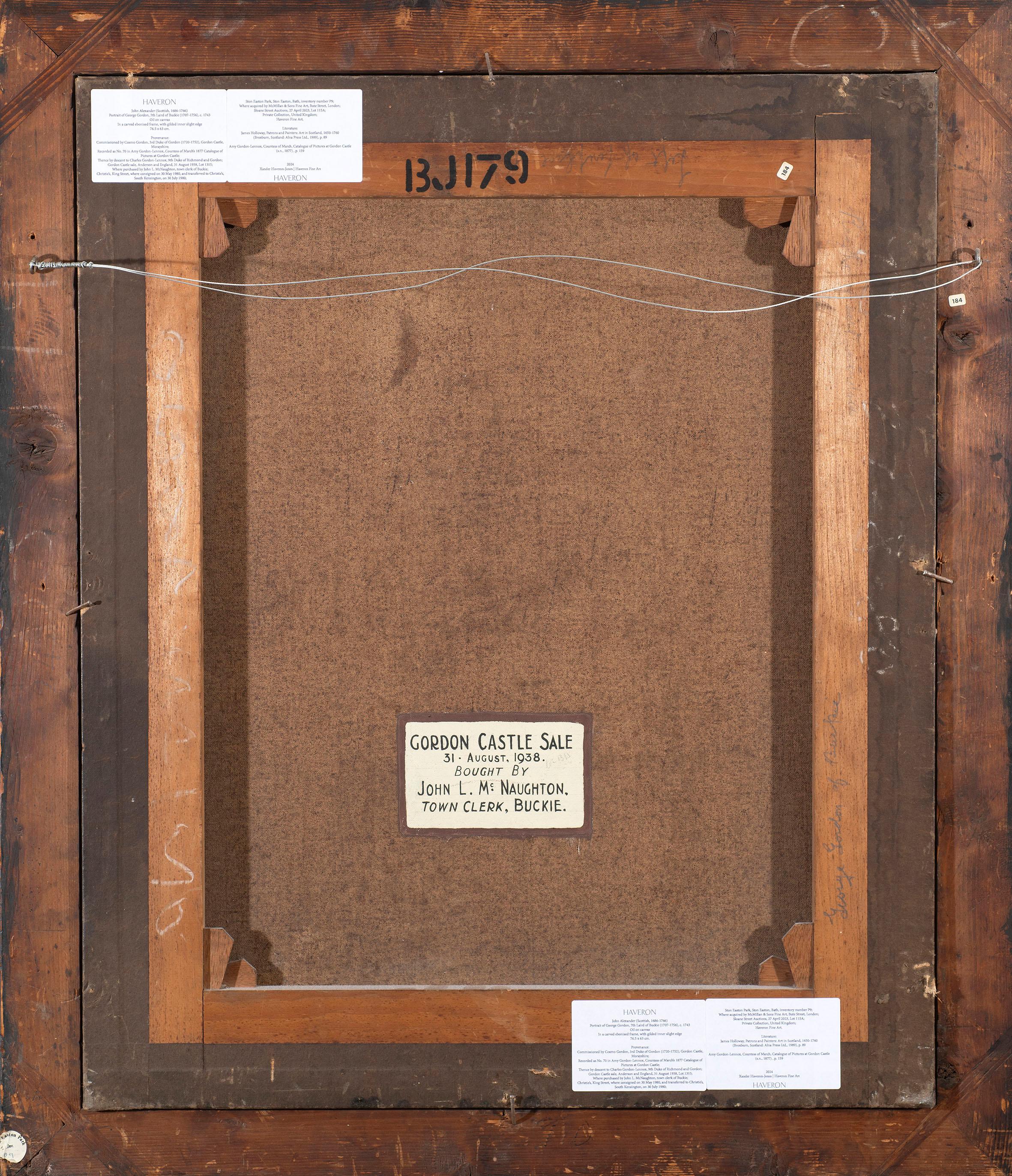 Ritratto di George Gordon, 7° Laird di Buckie (1707-1756) in vendita 3