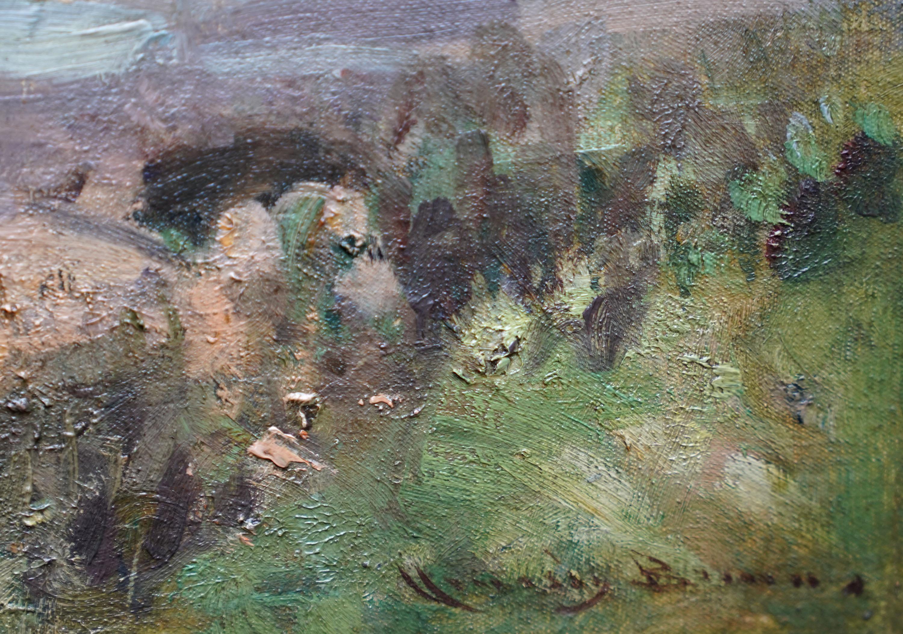 Wells Next the Sea, Norfolk Landscape - British Edwardian art coast oil painting For Sale 3