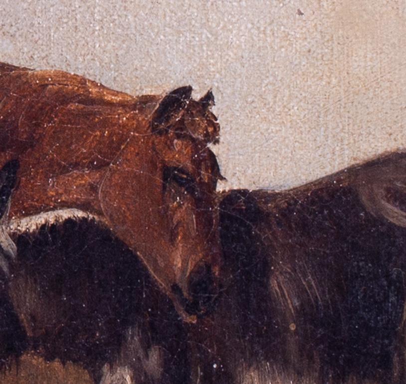 Two oil paintings of donkeys by John Alfred Wheeler 4