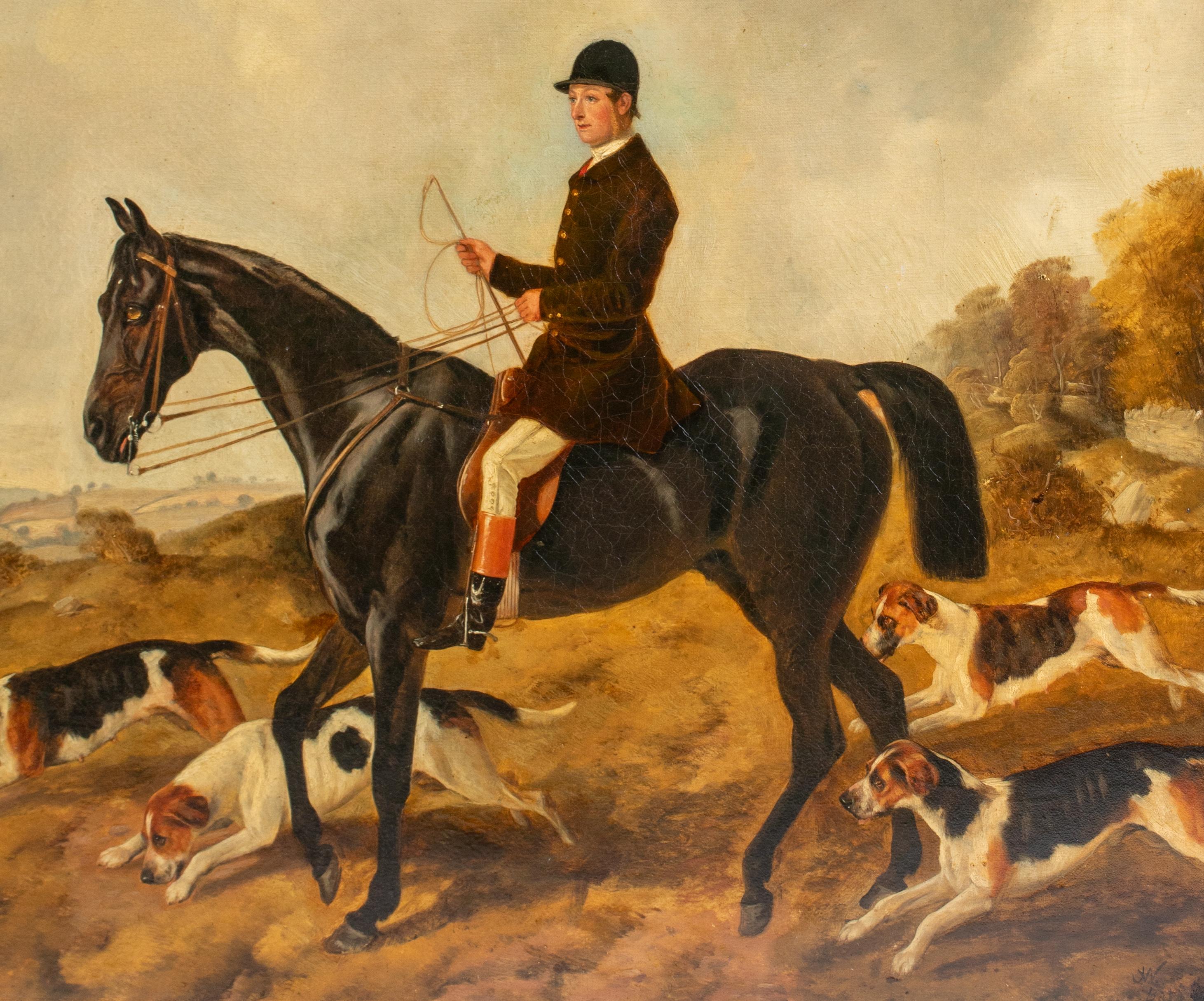 Portrait Of John West On Viscount Howard with the Foxhounds 3