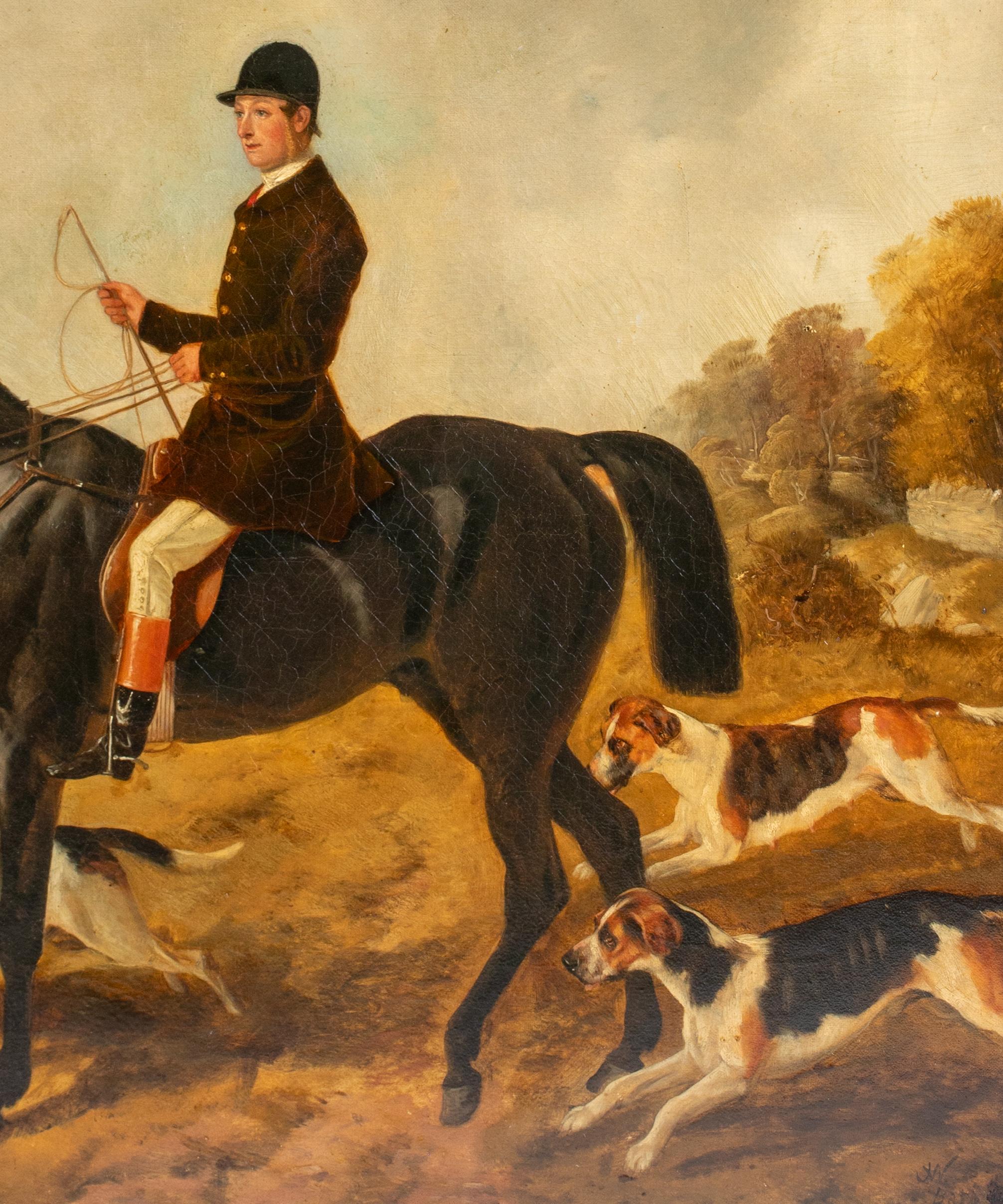 Portrait Of John West On Viscount Howard with the Foxhounds 4