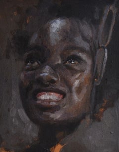 Ascending Joy - 21st Century, Contemporary, Figurative Portrait, Africa, Girl