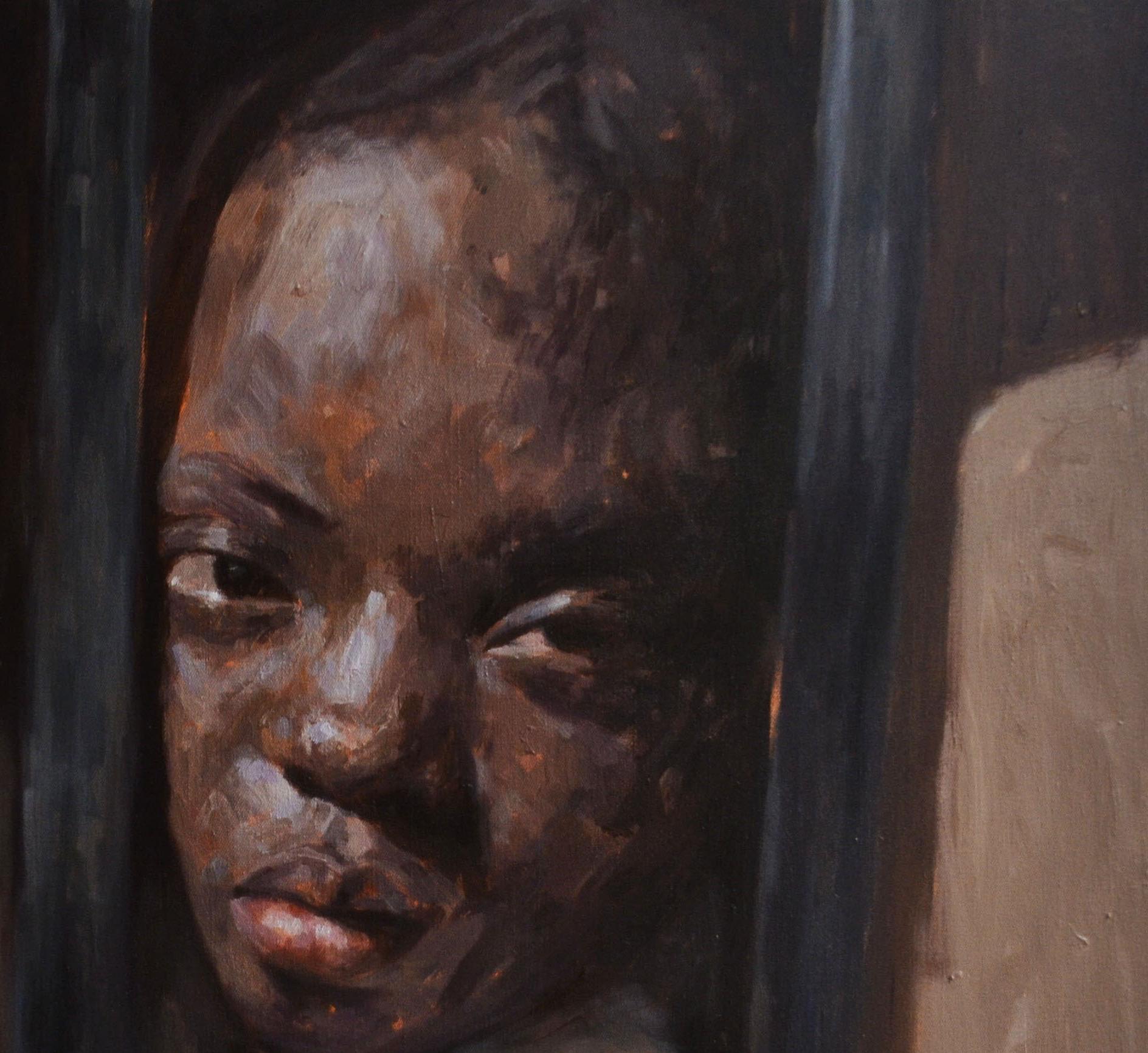 Better Tomorrow - 21° secolo, Contemporaneo, Ritratto figurativo, Arte dei bambini - Painting Espressionista di John Ali