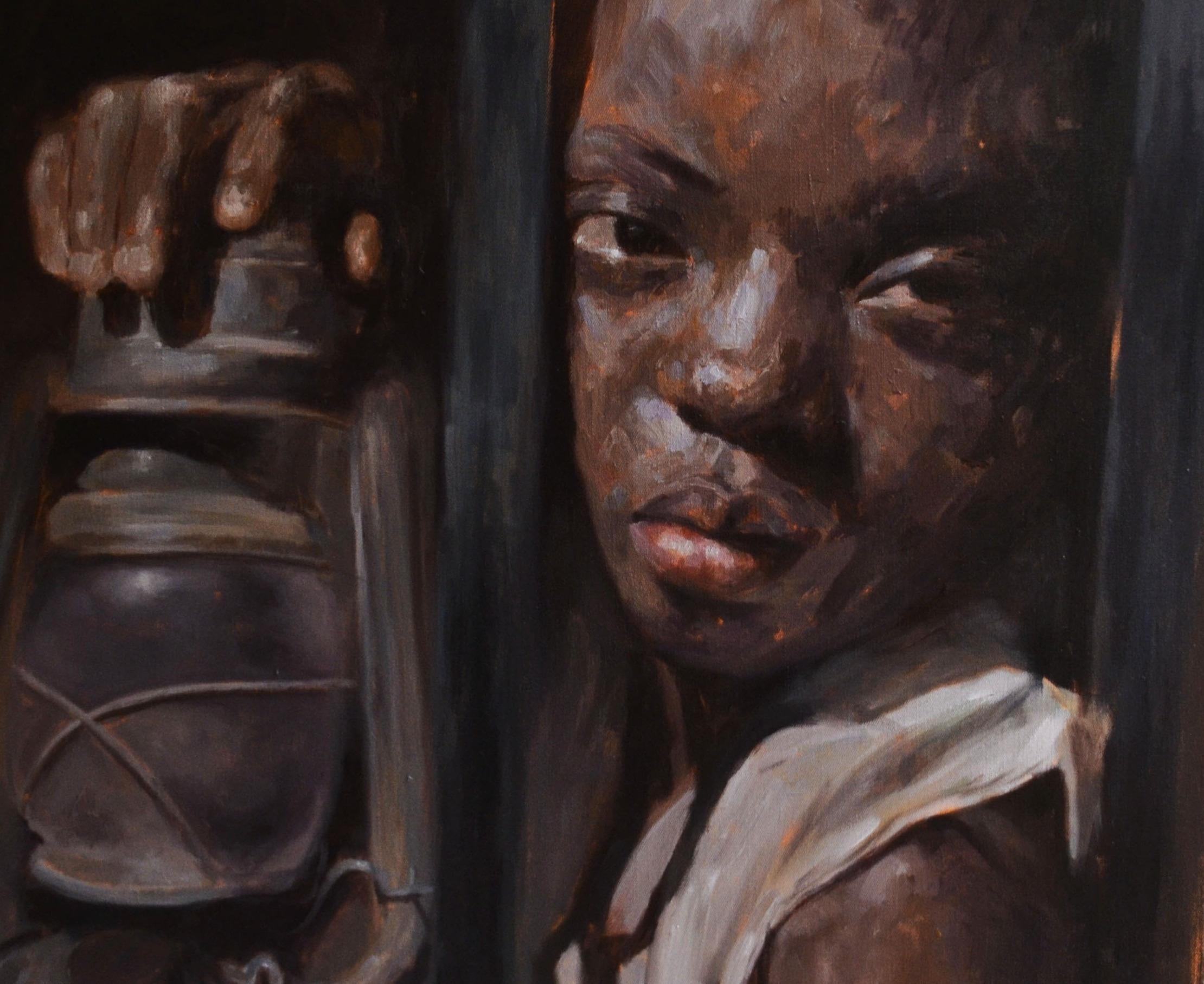 Better Tomorrow - 21° secolo, Contemporaneo, Ritratto figurativo, Arte dei bambini in vendita 1