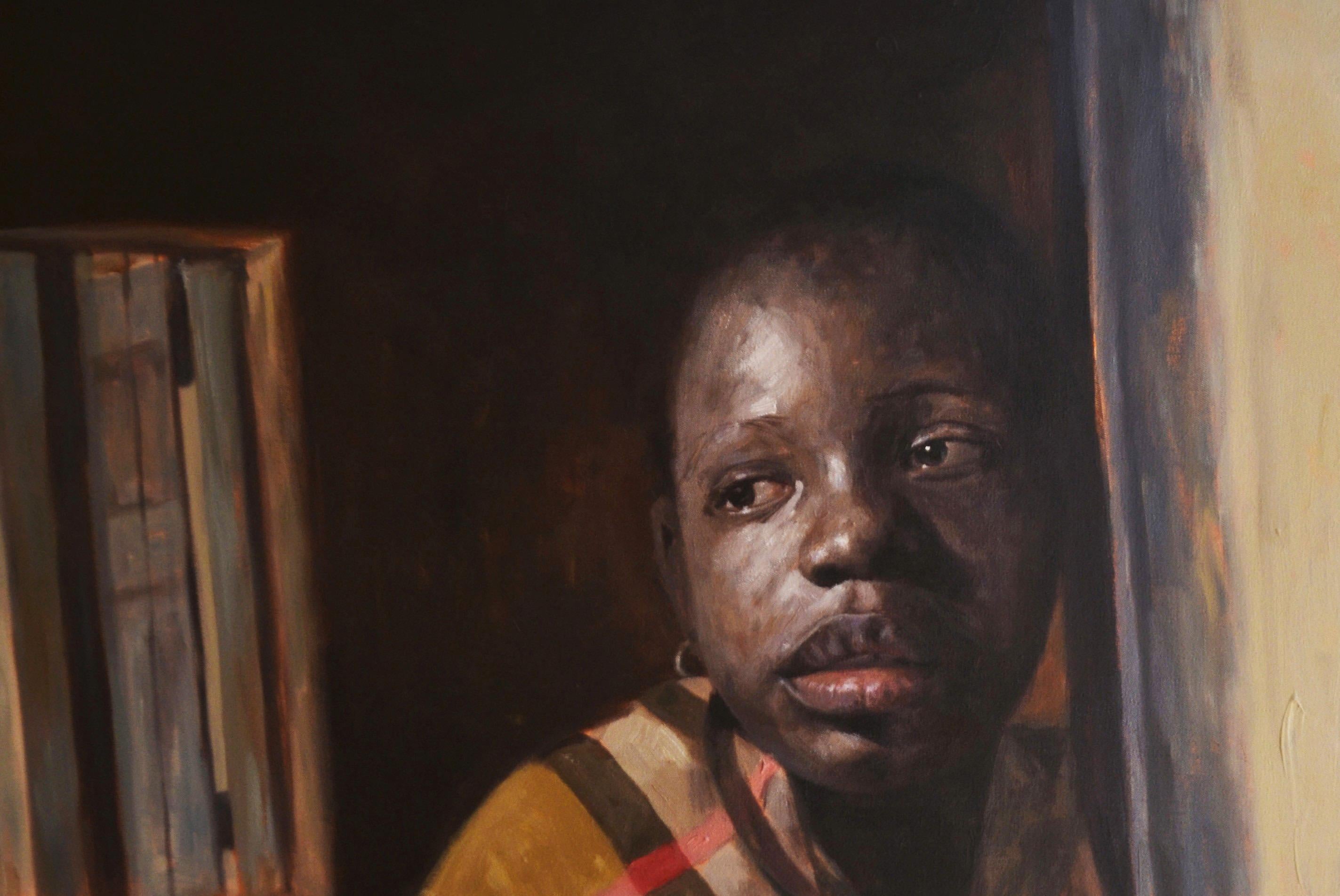 Momento de fe - Siglo XXI, Contemporáneo, Retrato figurativo, Arte infantil - Painting de John Ali
